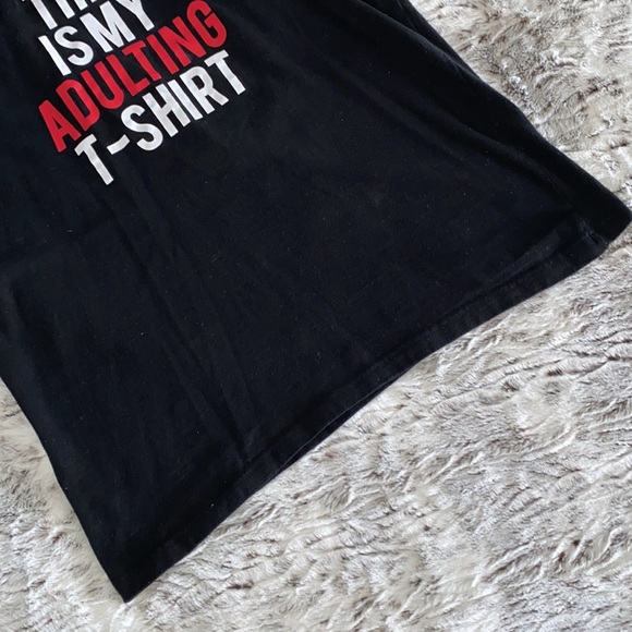 CHEMISTRY Cotton Mix Mens Tee | XL | This is my adulting T-Shirt - Picture 6 of 6